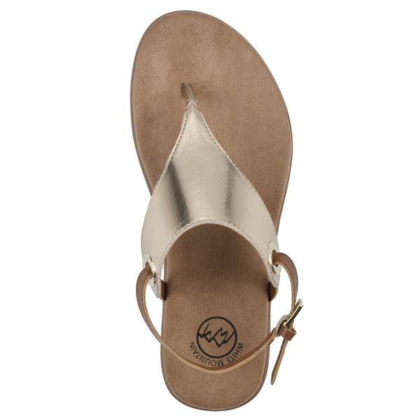 Summit By White Mountain London Sandal - Gold Metallic
