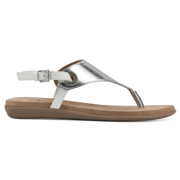 Summit By White Mountain London Sandal - Silver Metallic