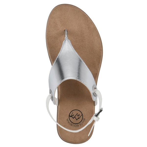 Summit By White Mountain London Sandal - Silver Metallic