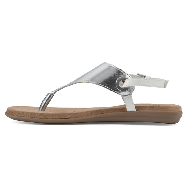 Summit By White Mountain London Sandal - Silver Metallic