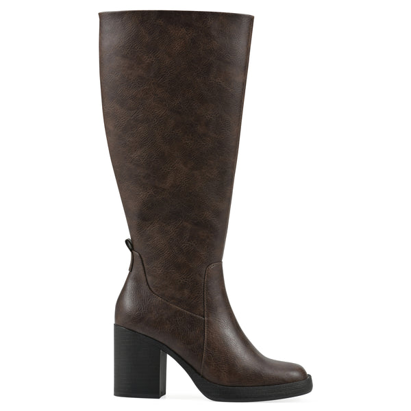 Summit By White Mountain Mackle Tall Boot - Mocha Faux Leather