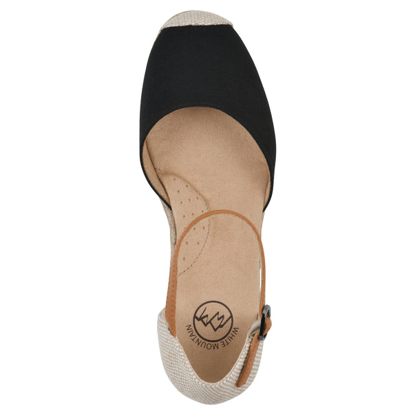 Summit By White Mountain Maintain Wedge - Black Fabric