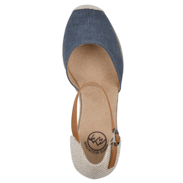 Summit By White Mountain Mamba Wedge - Denim Blue Fabric
