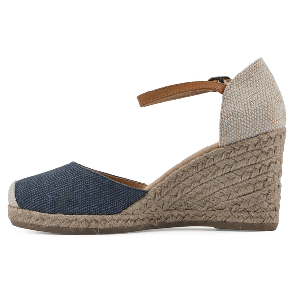Summit By White Mountain Mamba Wedge - Denim Blue Fabric