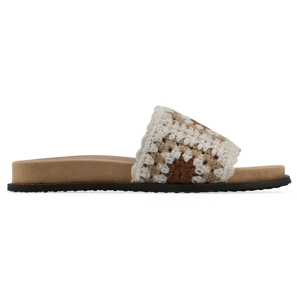 Summit By White Mountain Maxim Sandal - Cream Multi Fabric