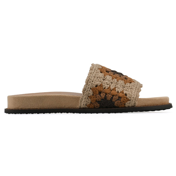 Summit By White Mountain Maxim Sandal - Tan Multi Fabric