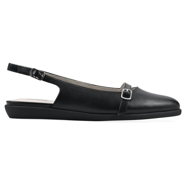Summit By White Mountain Miloni Slingback Flat - Black