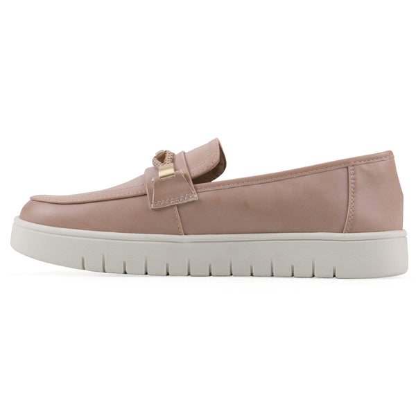 Summit By White Mountain Naathan Recovery Loafer - Blush Faux Leather