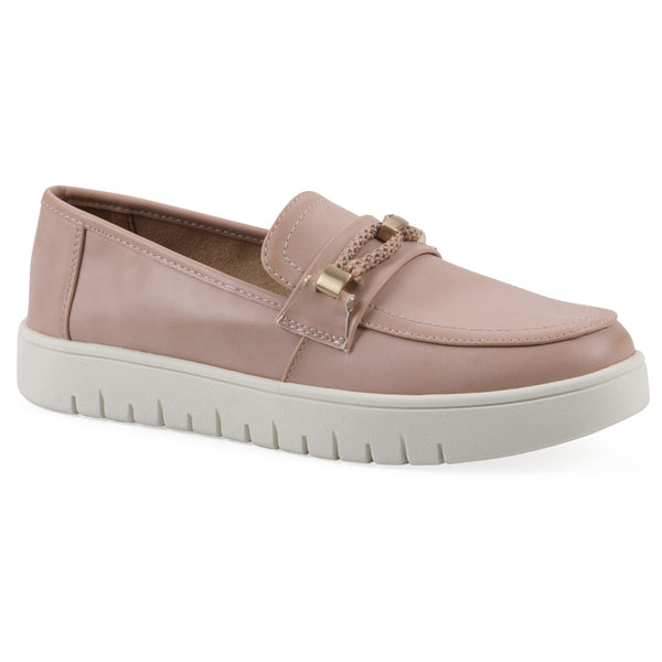 summit by white mountain Naathan Recovery Loafer - Blush Faux Leather