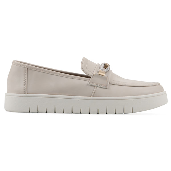 Summit By White Mountain Naathan Recovery Loafer - Eggshell Faux Leather