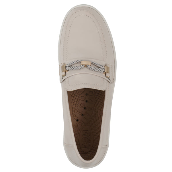 Summit By White Mountain Naathan Recovery Loafer - Eggshell Faux Leather