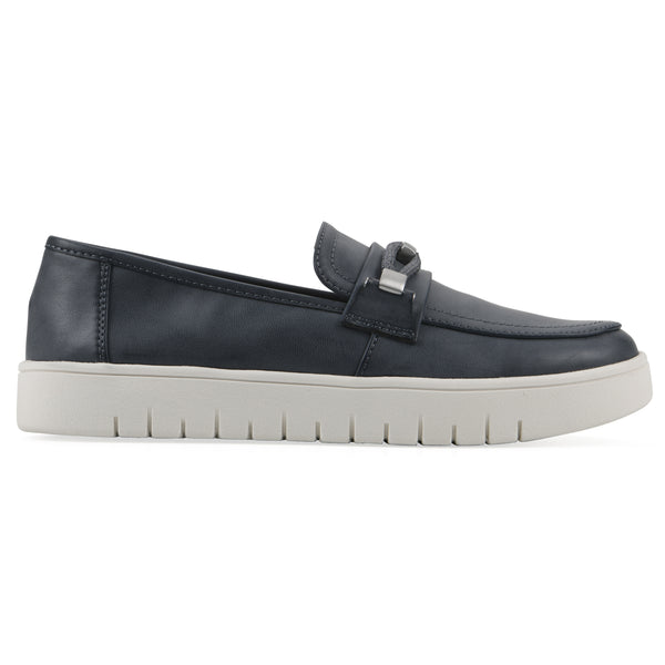 Summit By White Mountain Naathan Recovery Loafer - Navy Faux Leather