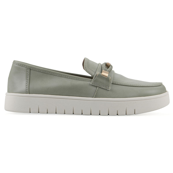 Summit By White Mountain Naathan Recovery Loafer - Sage Green Faux Leather