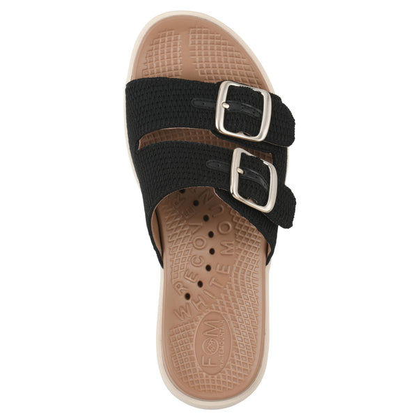 Summit By White Mountain Nanny Recovery Sandal - Black Fabric