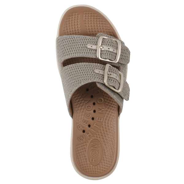Summit By White Mountain Nanny Recovery Sandal - Gold Fabric