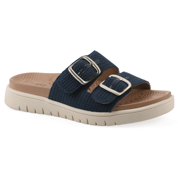 summit by white mountain Nanny Recovery Sandal - Navy Fabric