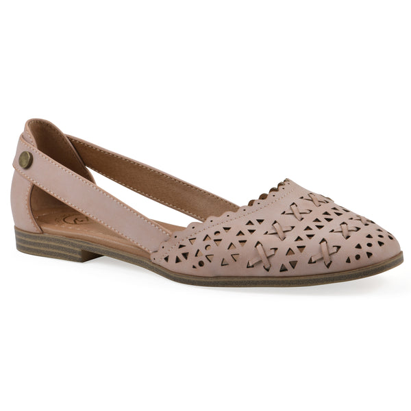 summit by white mountain Nobler Flat - Blush Faux Leather