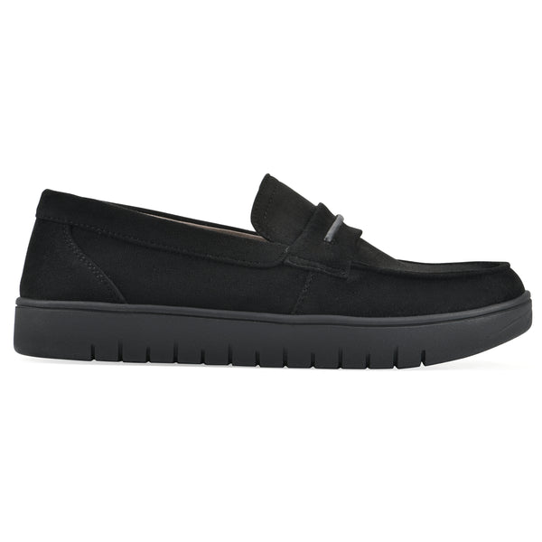 Summit By White Mountain Nocci Recovery Loafer - Black Faux Suede