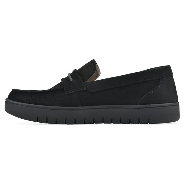 Summit By White Mountain Nocci Recovery Loafer - Black Faux Suede