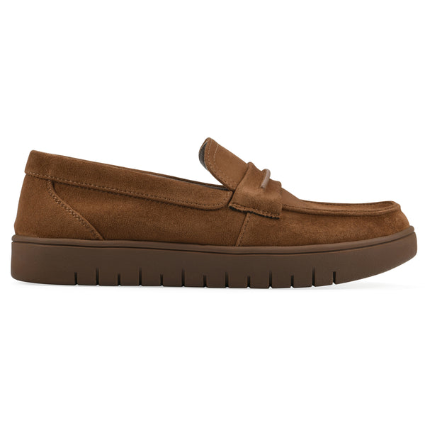 Summit By White Mountain Nocci Recovery Loafer - Chestnut Faux Suede