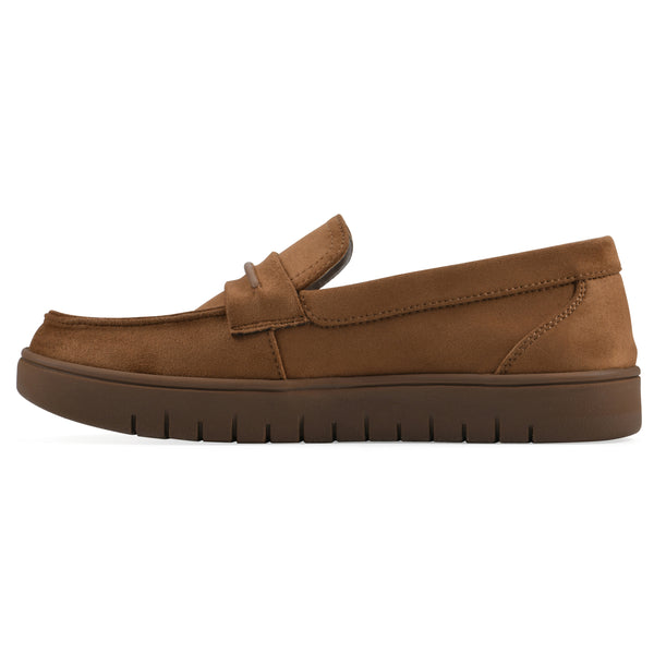 Summit By White Mountain Nocci Recovery Loafer - Chestnut Faux Suede