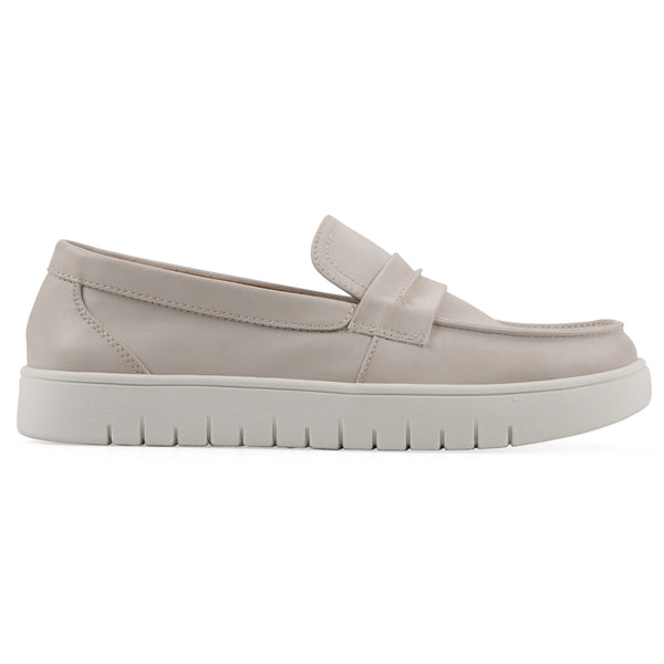 Summit By White Mountain Nocci Recovery Loafer - Eggshell Faux Leather