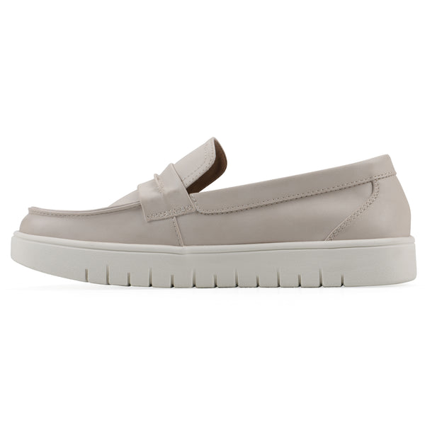 Summit By White Mountain Nocci Recovery Loafer - Eggshell Faux Leather