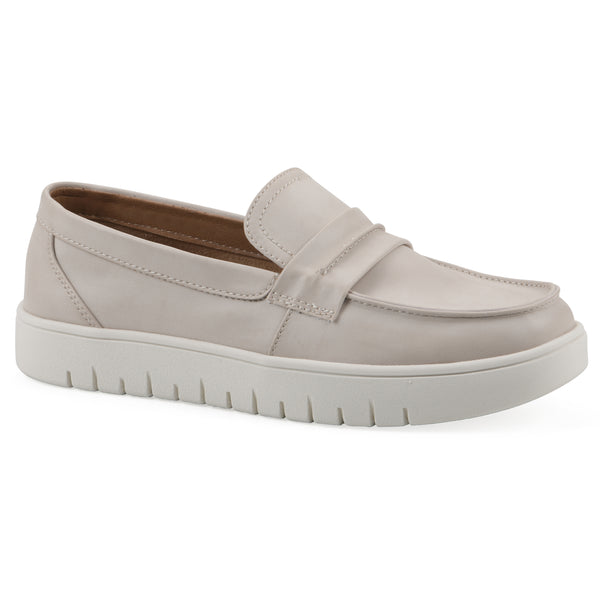 summit by white mountain Nocci Recovery Loafer - Eggshell Faux Leather