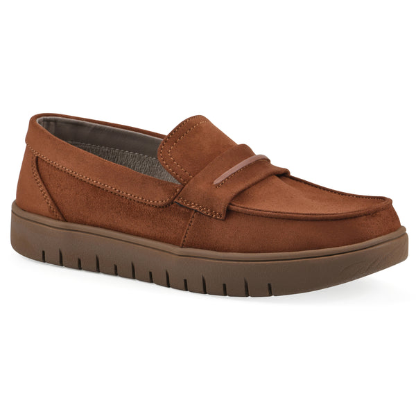 summit by white mountain Nocci Recovery Loafer - Terracotta Faux Suede