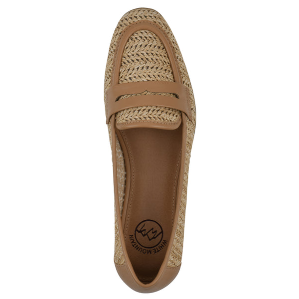 Summit By White Mountain North Loafer - Dark Natural Raffia