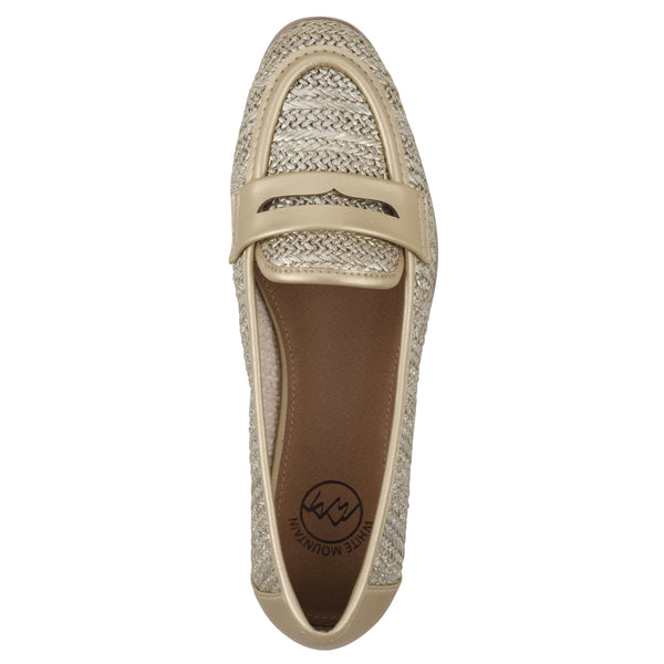 Summit By White Mountain North Loafer - Light Gold Raffia
