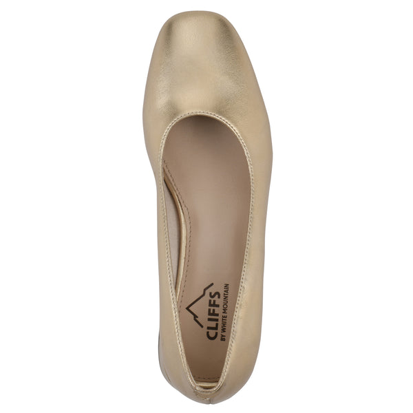 Summit By White Mountain Quintesa Heel - Light Gold Metallic