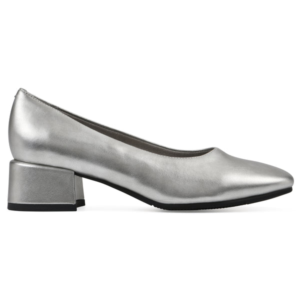 Summit By White Mountain Quintesa Heel - Silver Metallic