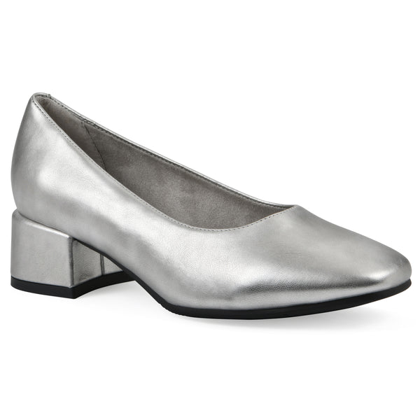 summit by white mountain Quintesa Heel - Silver Metallic