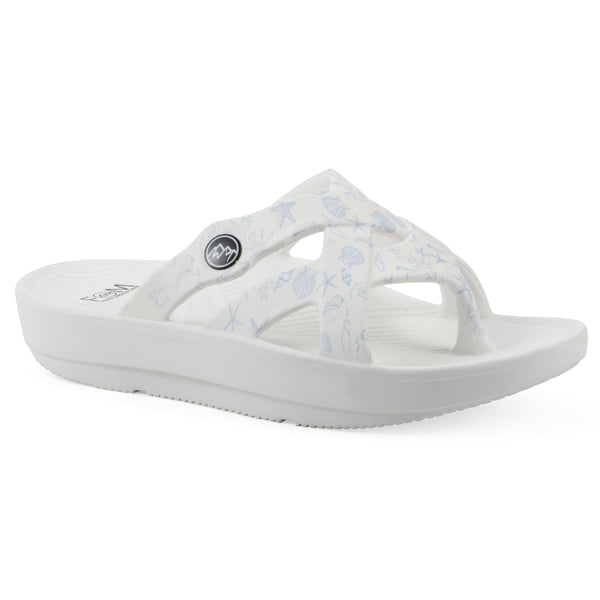 summit by white mountain Rip Recovery Sandal - Ocean Blue Seashell