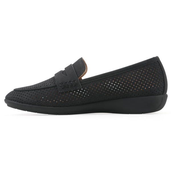 Summit By White Mountain Samson Loafer - Black Fabric