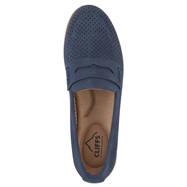 Summit By White Mountain Samson Loafer - Dark Blue Fabric