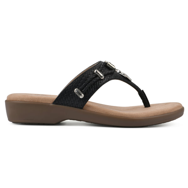Summit By White Mountain Bailee Sandal - Black
