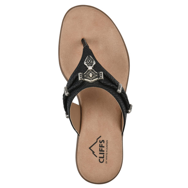 Summit By White Mountain Bailee Sandal - Black