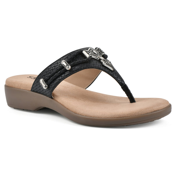 summit by white mountain Bailee Sandal - Black