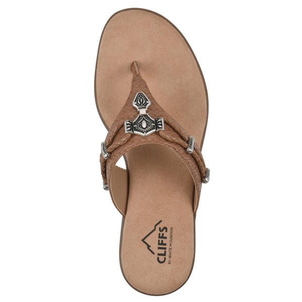 Summit By White Mountain Bailee Sandal - Natural