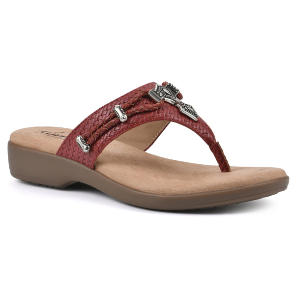 summit by white mountain Bailee Sandal - Red