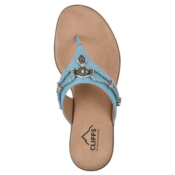 Summit By White Mountain Bailee Sandal - Turquoise