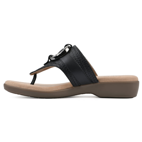 Summit By White Mountain Benedict Sandal - Black