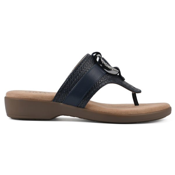 Summit By White Mountain Benedict Sandal - Navy