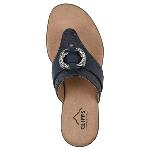 Summit By White Mountain Benedict Sandal - Navy