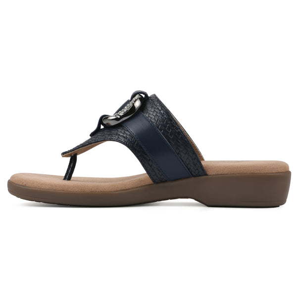 Summit By White Mountain Benedict Sandal - Navy