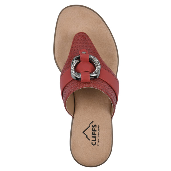 Summit By White Mountain Benedict Sandal - Red