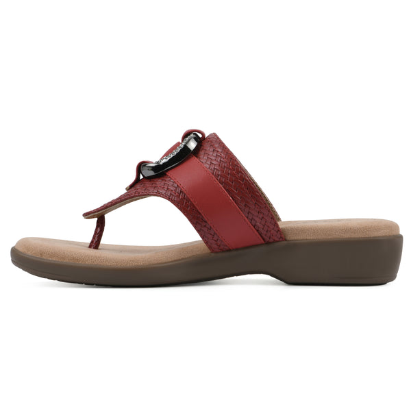 Summit By White Mountain Benedict Sandal - Red