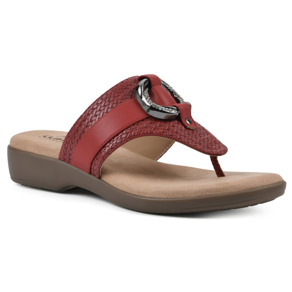 summit by white mountain Benedict Sandal - Red